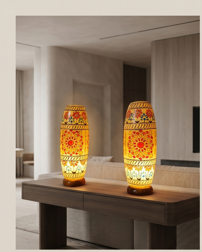 Customized Camel Skin Lamp Pair  |Size 16 inch🎁🛒