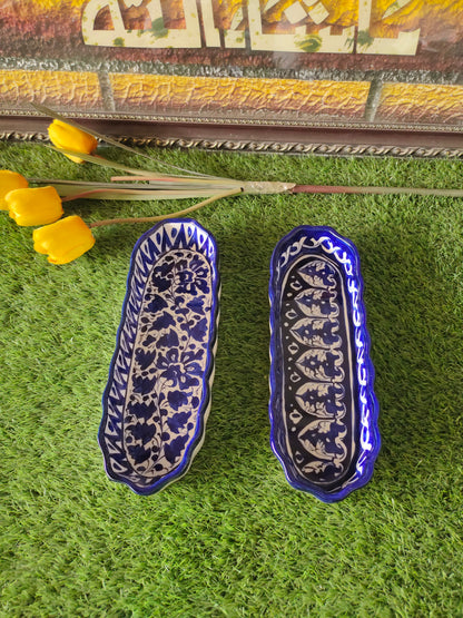 Ceramic Handmade Kabab Dish | Size 12 inch