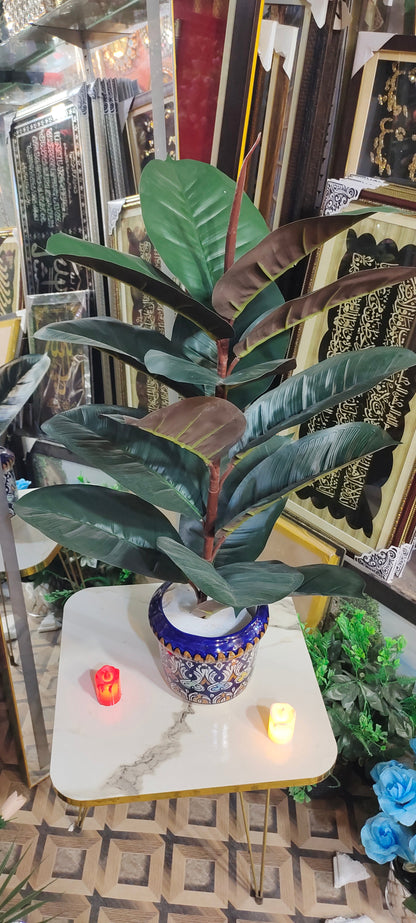 Ceramic Planter Blue Pottery Handmade |