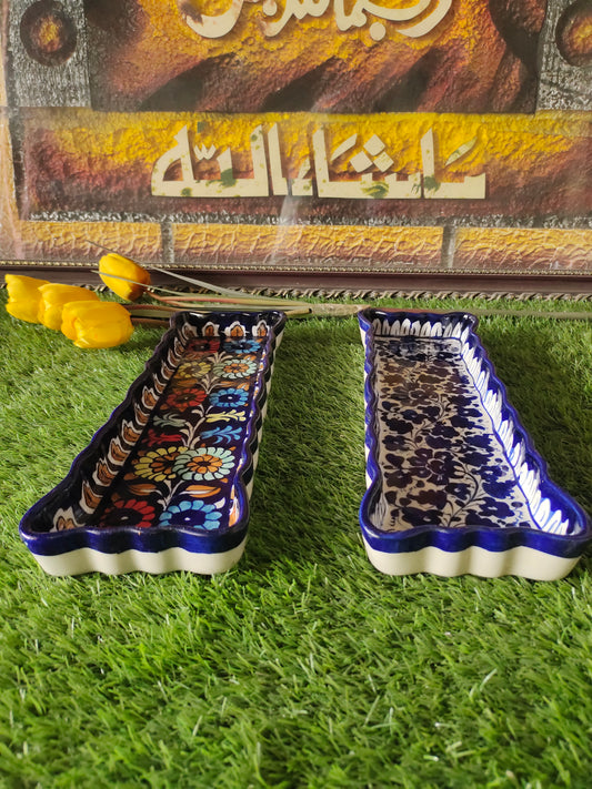 Ceramic Handmade Kabab Dish | Size 14 inch