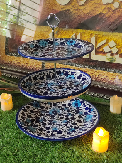 Ceramic Handmade Customized 3 Tires Cake Set | Multani Design