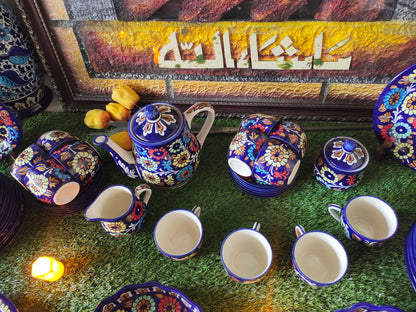 Ceramic Customized Dinner Set Handmade | 12 Person Servings | J Design | Total 56 pcs
