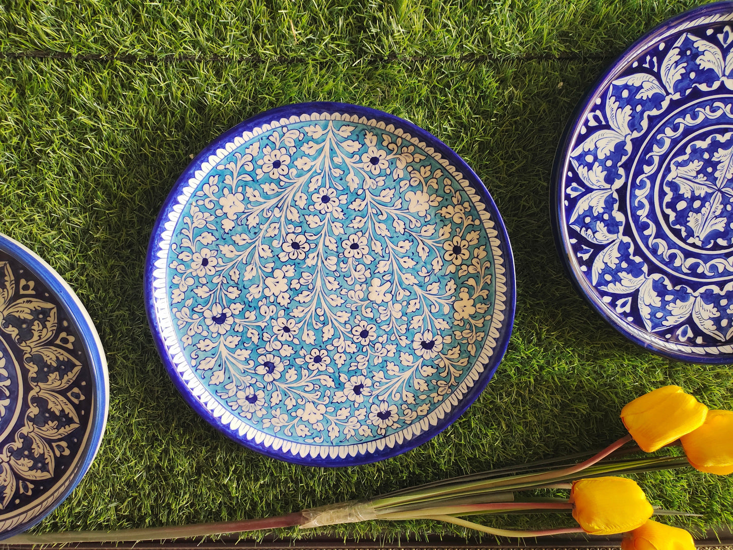 Ceramic Handmade Pizza Dish Platter Size 12 inch
