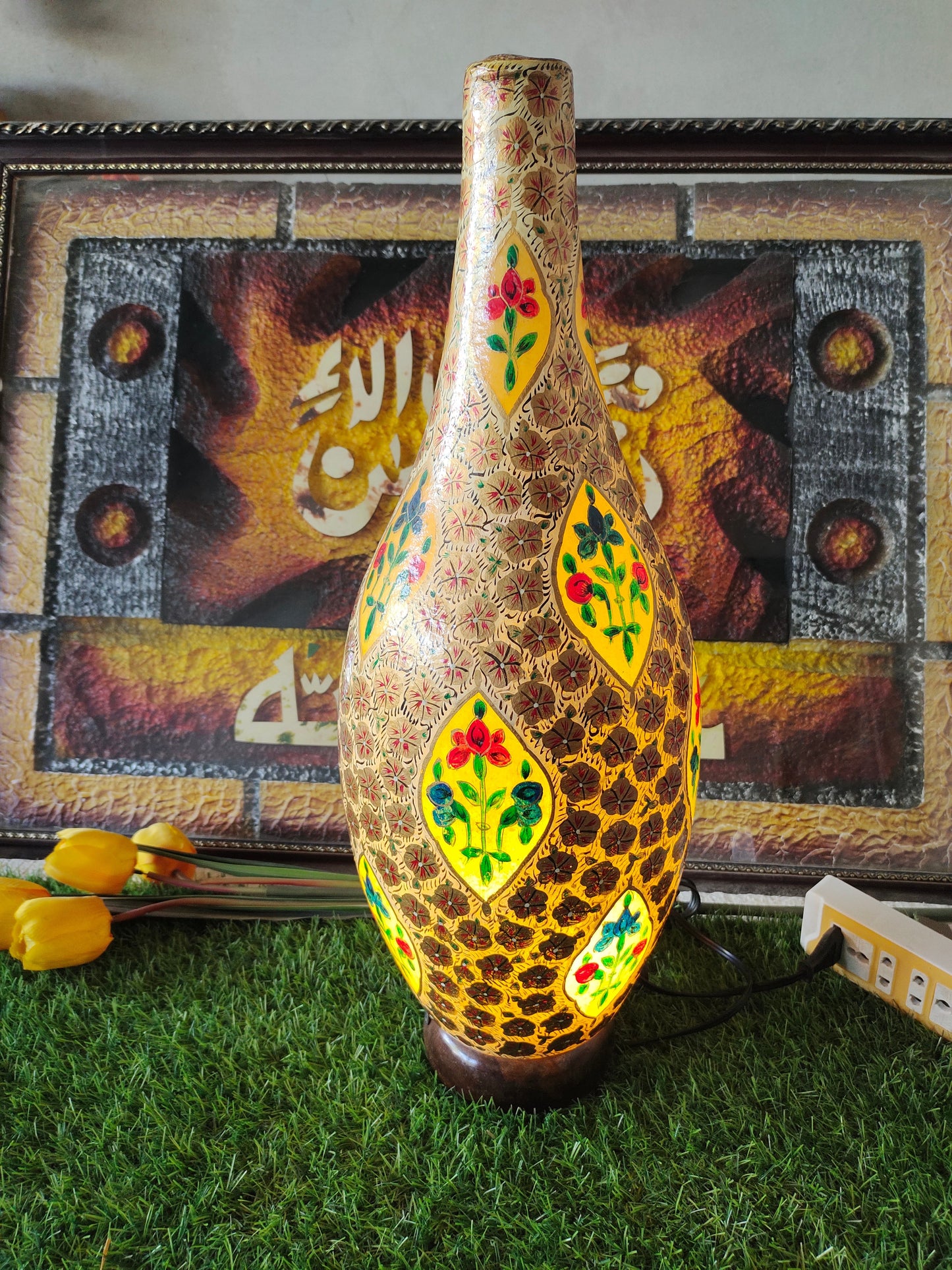 Handmade Camel Skin Lamp - Size 24 inch