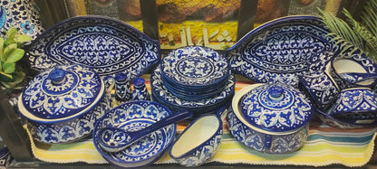 Ceramic Handmade Dinner Set 6 Men Set | Qty 25 PCS