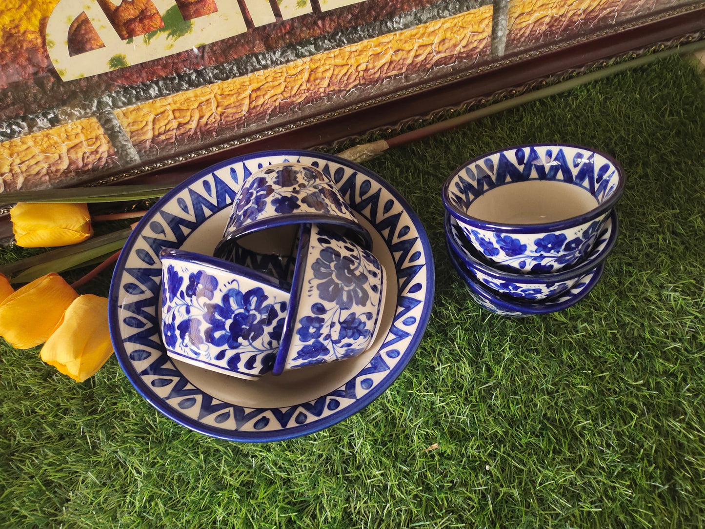 Ceramic Handmade Bowls Set - 7 pcs | Serena Design