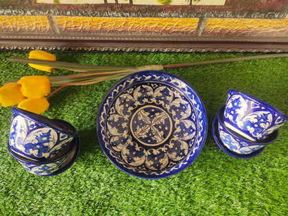 Ceramic Handmade Serving Bowls Set | Dessert Bowls Set | Soup Set | Qty 7 Pcs