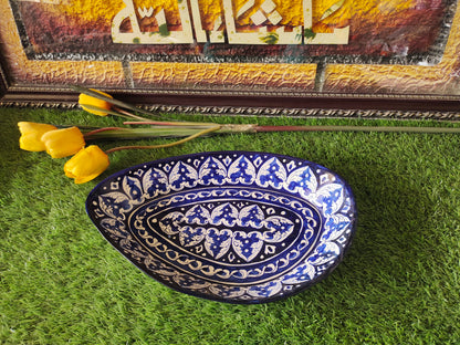 Ceramic Handmade Rice Platter | Size 13 inch
