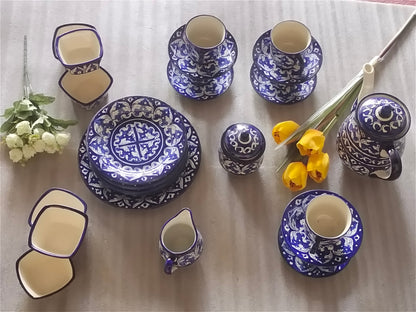 Ceramic Handmade Pottery Breakfast set / Nashta Set, Ceramic Tea set, Side plates, Unique gift for coffee lover, purchase as a set