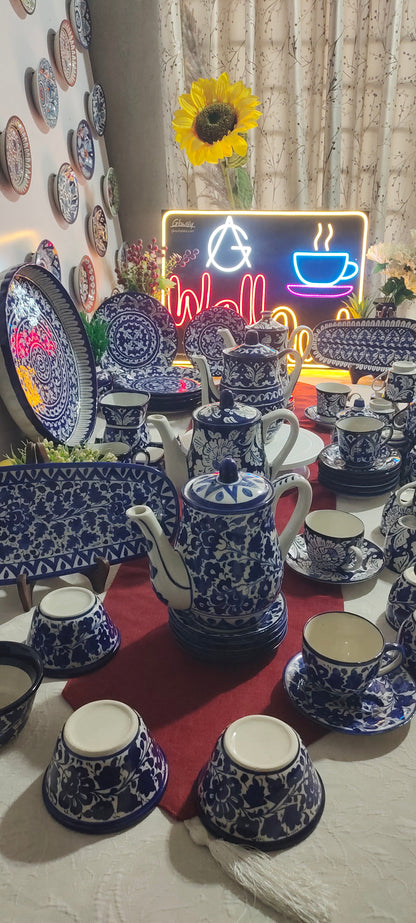 Ceramic Handmade Tea Set Complete | 13 Pcs |