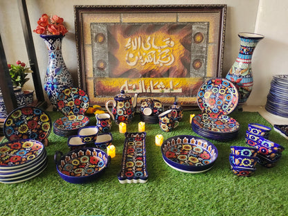 Ceramic Handmade Customized Dinner Set | J Design | Qty 49 Pcs | 6 Men Set