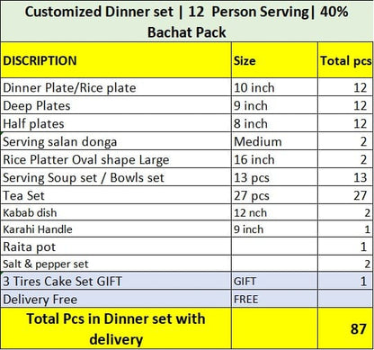 ✨ 10-10 SALE IS LIVE! ✨
👑 40% OFF — 12 Person Royal Dinner Set 👑