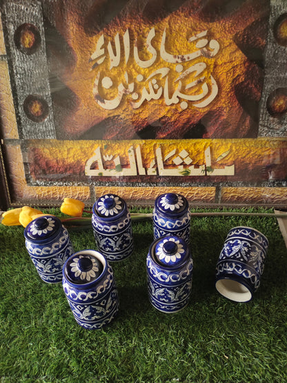 Handmade Cover Jar| Spice Jar | Pickle Jar | Size 6-7 inch approx.