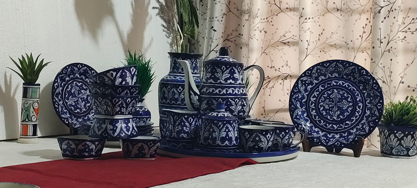 Ceramic Handmade Customized Pottery Breakfast set | Nashta Set | Ceramic Tea set | Side plates | Unique gift for coffee lover |purchase as a set