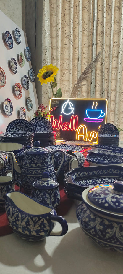 Customized Handmade Dinner Set | 12 Men Set | 94 Pieces | Flat 30% OFF