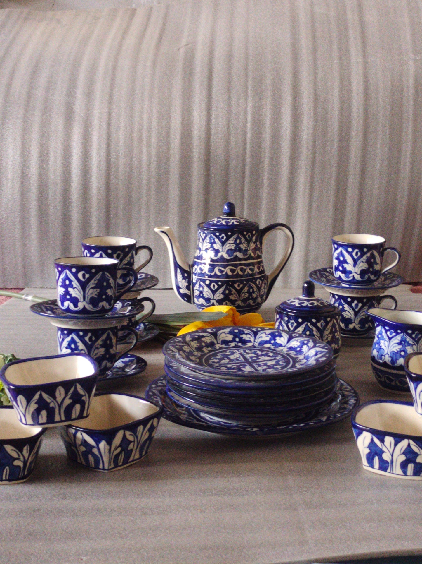 Ceramic Handmade Pottery Breakfast set / Nashta Set, Ceramic Tea set, Side plates, Unique gift for coffee lover, purchase as a set