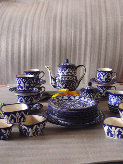 Ceramic Handmade Pottery Breakfast set / Nashta Set, Ceramic Tea set, Side plates, Unique gift for coffee lover, purchase as a set