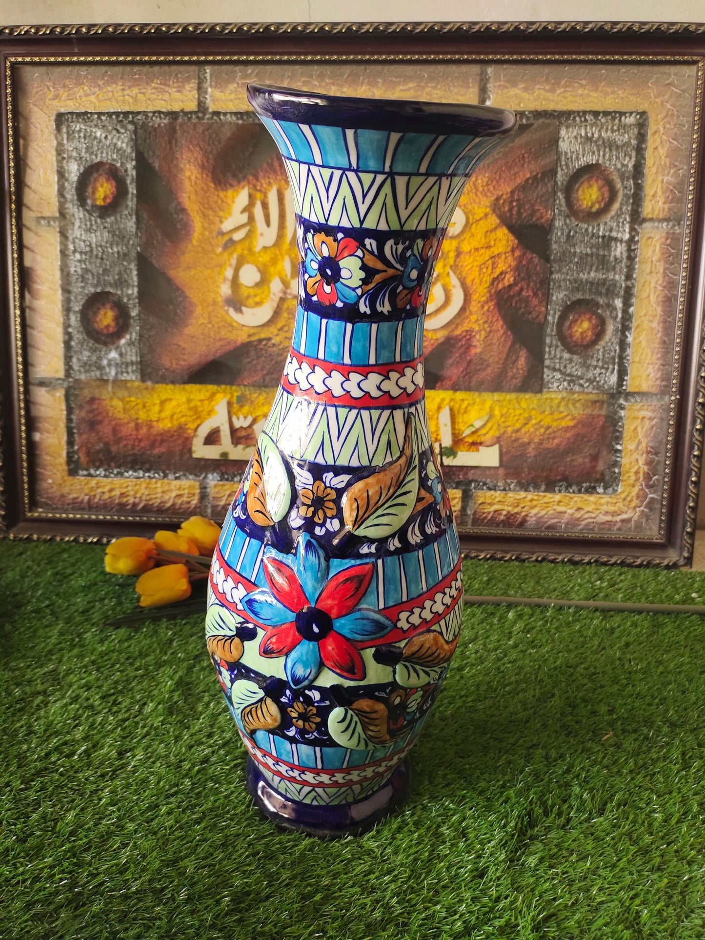 Ceramic Handmade Floor Vase | Height 20 inch