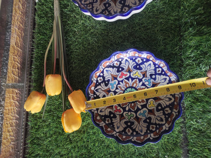 Handmade Ceramic Apple Dishes 3 pcs set