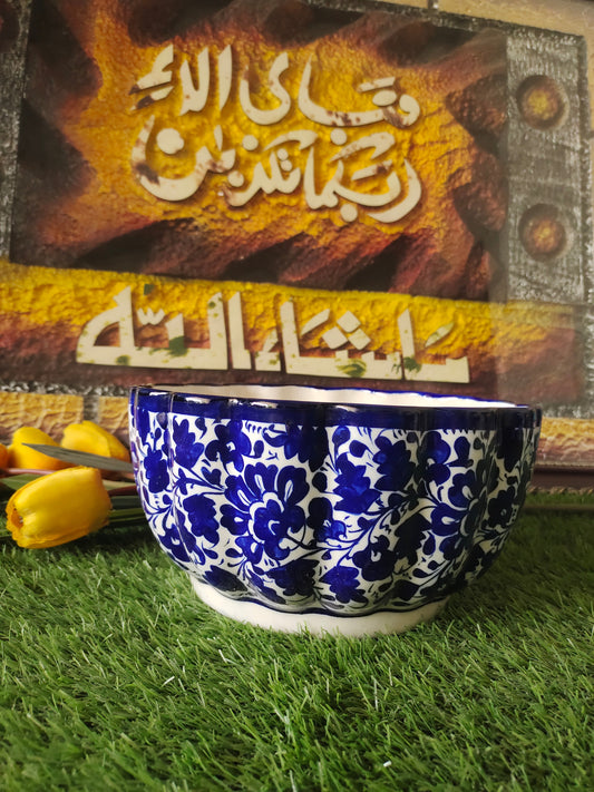 Ceramic Handmade Beautiful Serina Bowl Large size 10 inch & Deep 6 inch