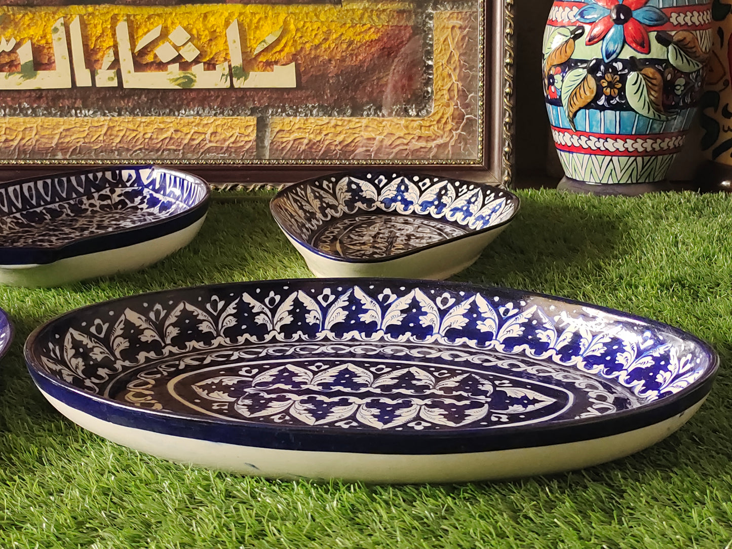 Ceramic Handmade Rice Dish Platter | All shapes & Designs available💯