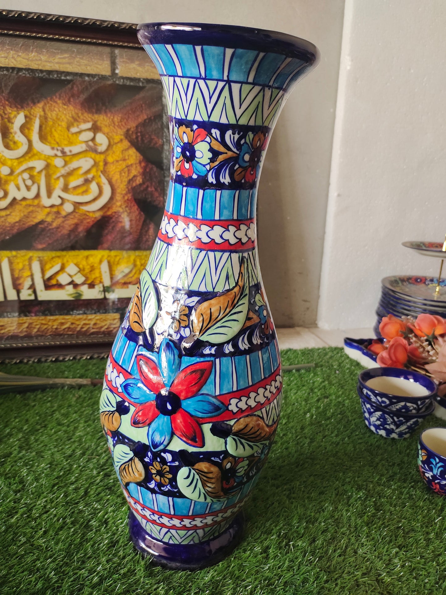 Ceramic Handmade Floor Vase | Height 20 inch