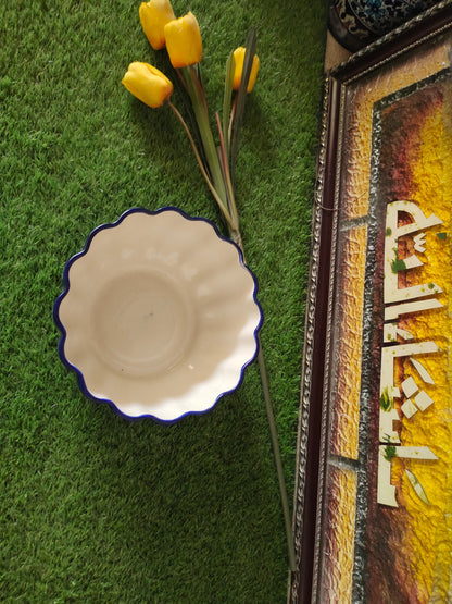 Ceramic Handmade Beautiful Serina Bowl Large size 10 inch & Deep 6 inch