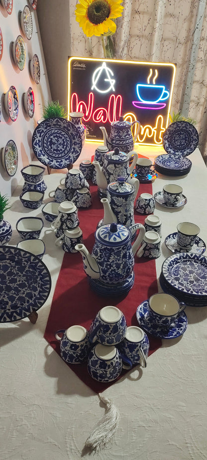Ceramic Handmade Tea Set Complete | 13 Pcs |