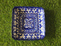 Ceramic Handmade Blue Pottery Square Dish Platter | Size 9 inch