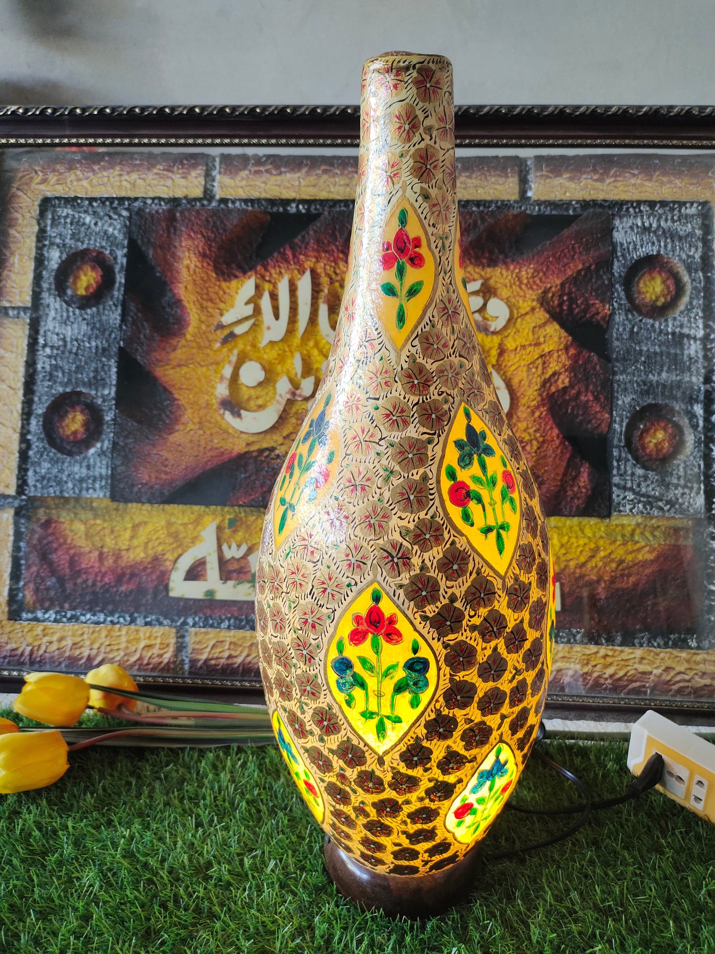 Handmade Camel Skin Lamp - Size 24 inch