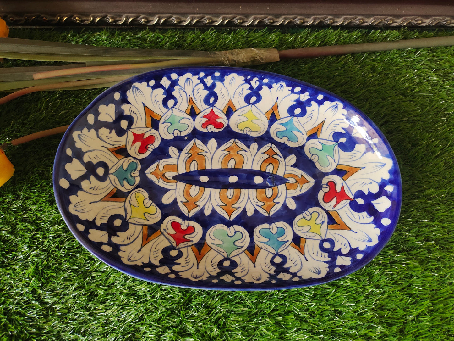 Ceramic Handmade Rice Dish Platter Size 12 inch