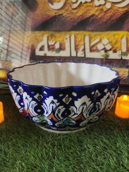 Ceramic Handmade Bowl | Size 10 inch & Deep 6 inch | Fruit Bowl