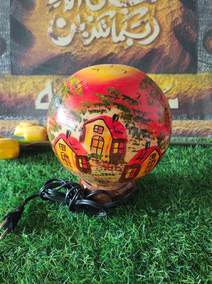 Handmade Camel Skin Lamp Globe Shape