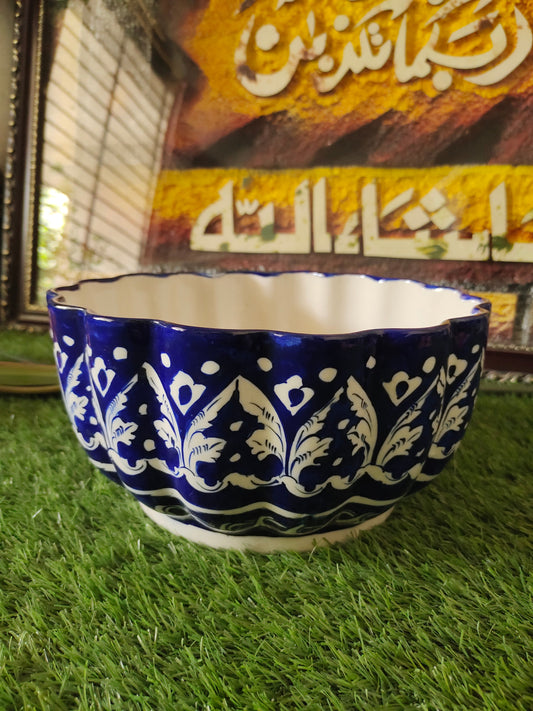 Ceramic Handmade Beautiful Serina Bowl Large size 10 inch & Deep 6 inch