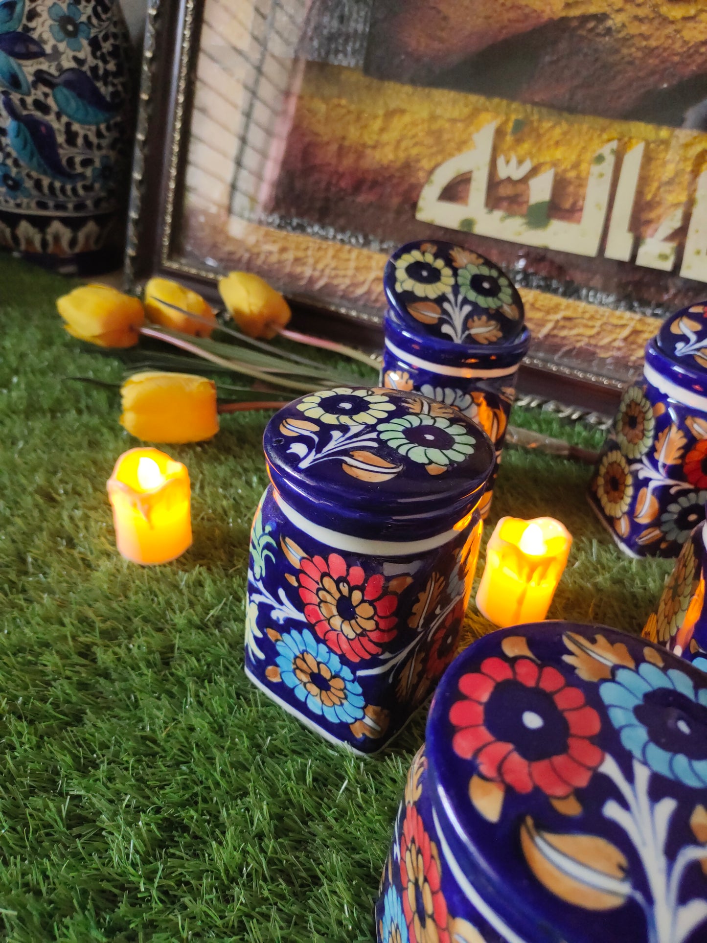 Ceramic Handmade Cover Jar | Pickle Jar | Size 6 - 7 inch