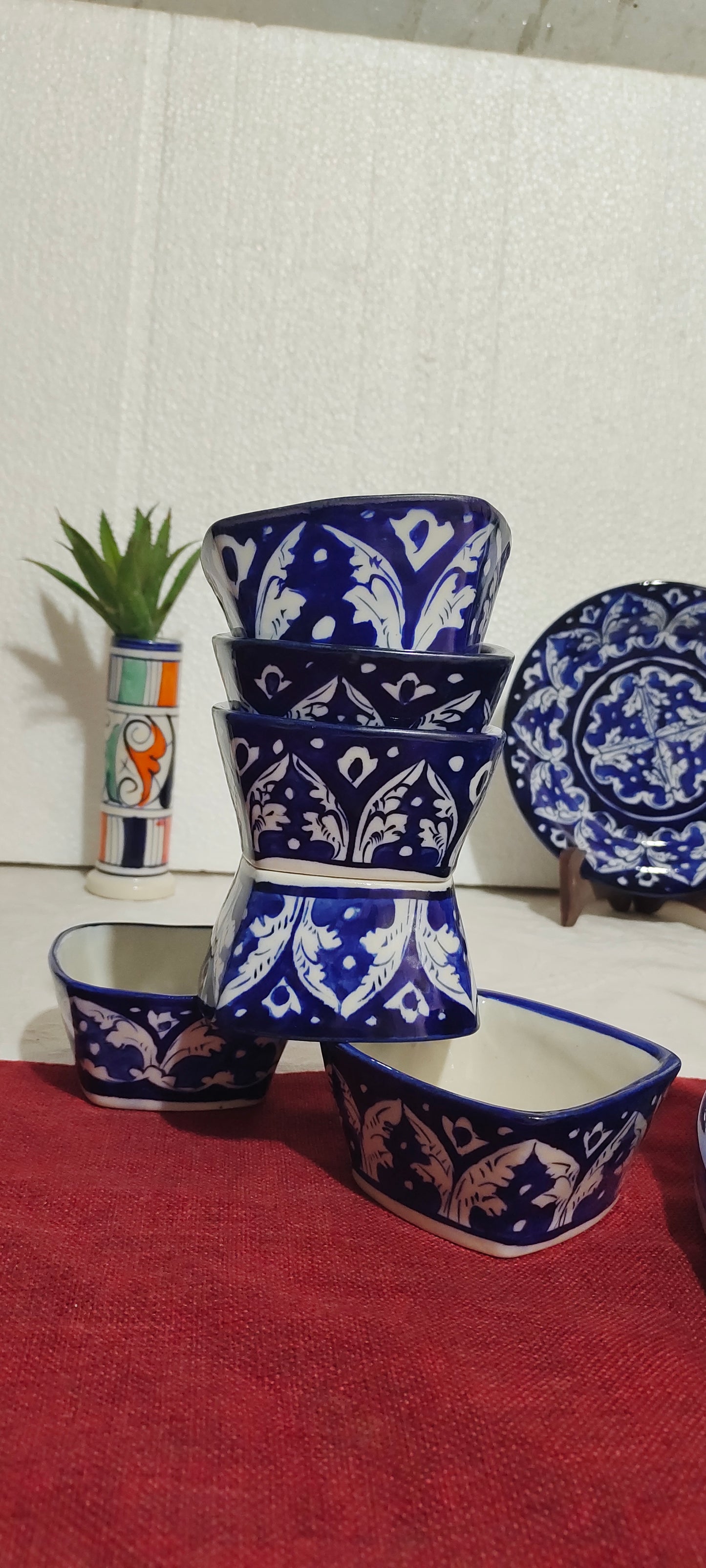 Ceramic Handmade Customized Pottery Breakfast set | Nashta Set | Ceramic Tea set | Side plates | Unique gift for coffee lover |purchase as a set