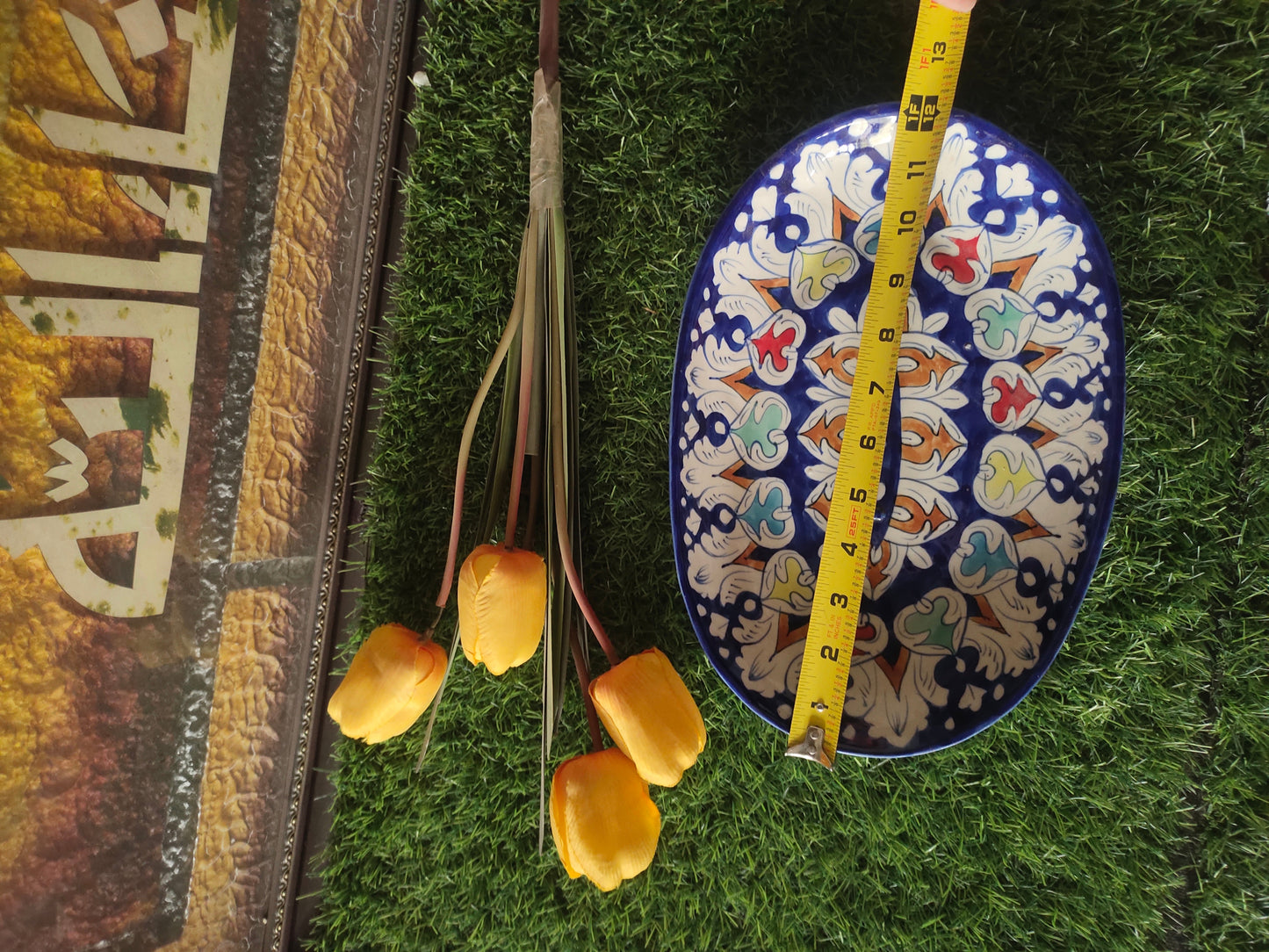 Handmade Ceramic Rice Platter Dish (Design Multi TRD)