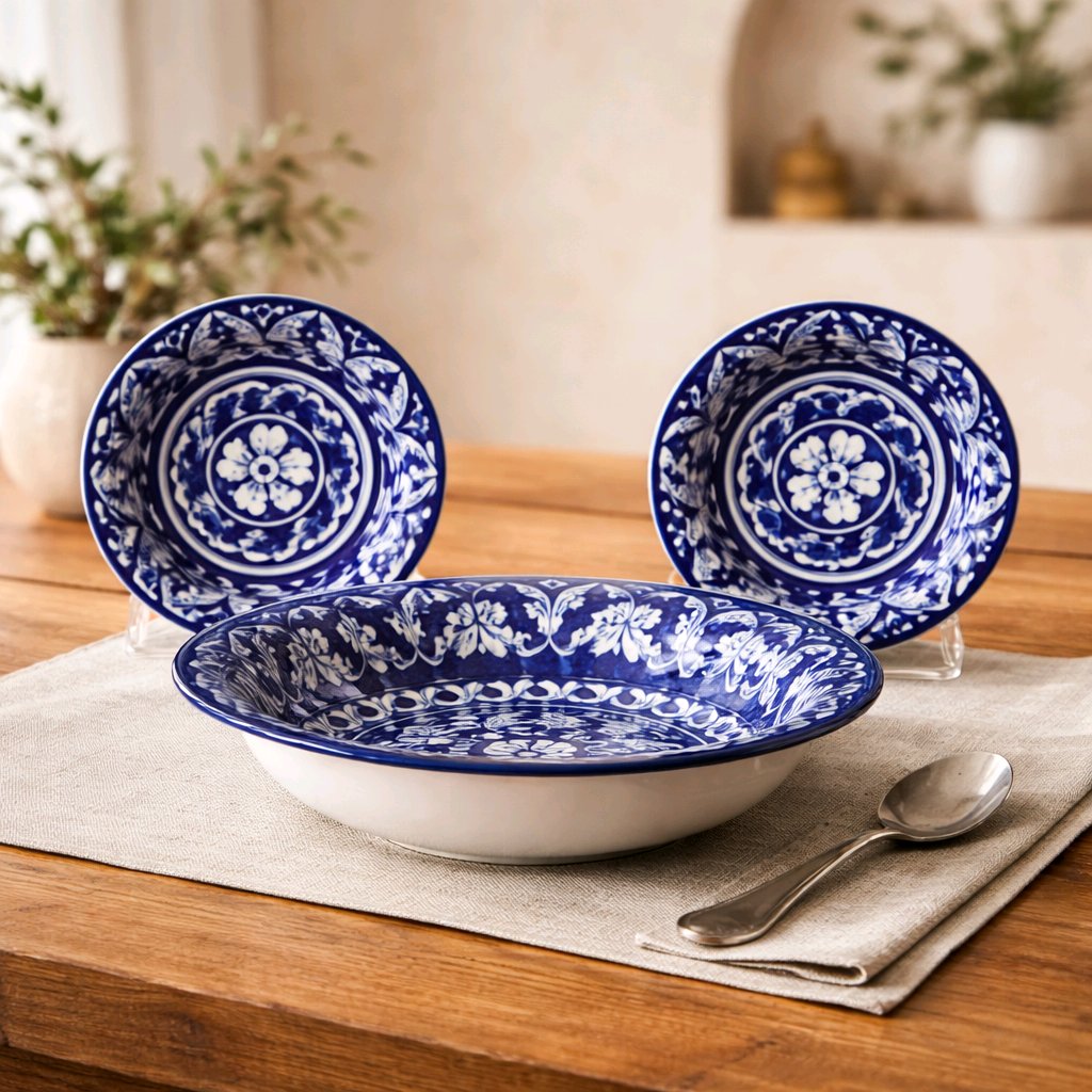 Ceramic Handmade Sweet Bowls Set | Qty 11 Pcs Set