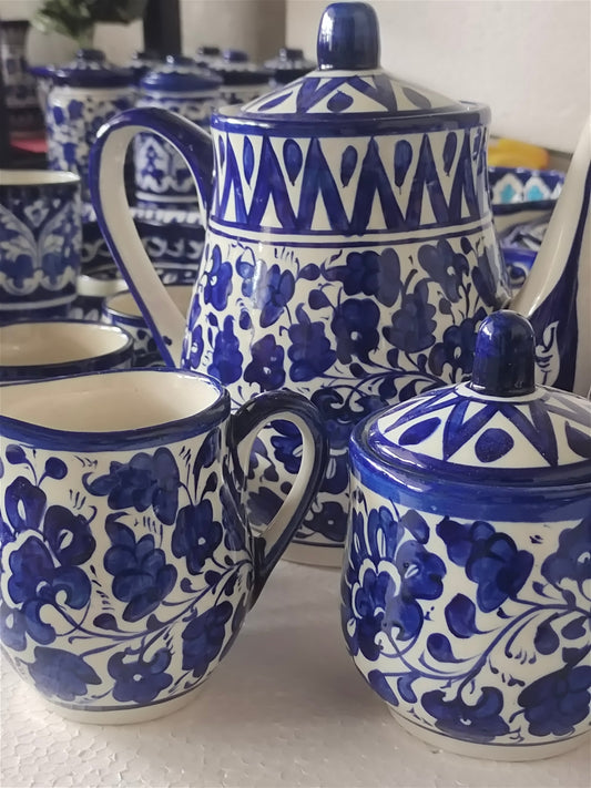 Ceramic Handmade Tea Set - 15 PCS - Serena Design