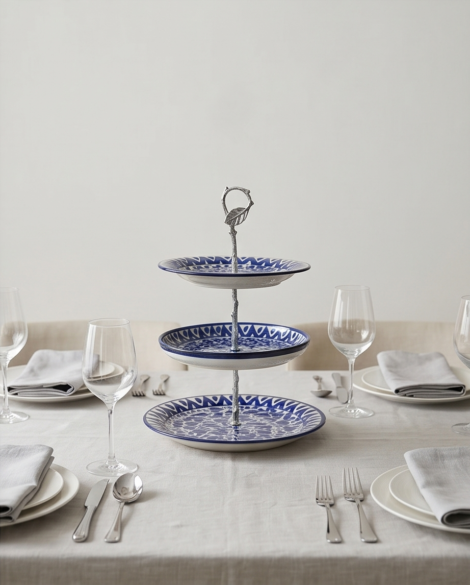 Ceramic Handmade 3 Tier Cake Set Gift Box