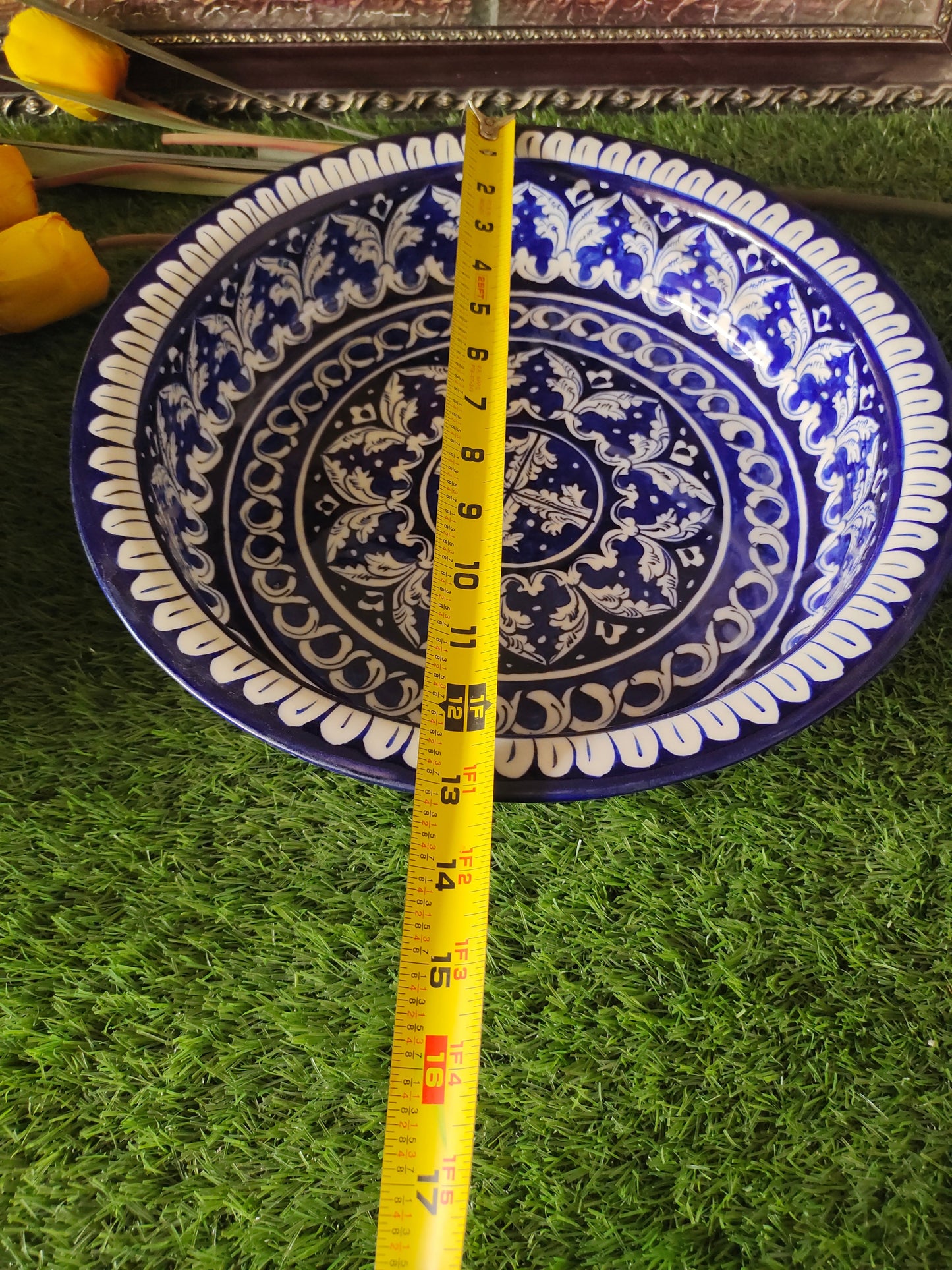 Ceramic Handmade Fruit Bowl | Size 13 inch and Deep 3 inch size