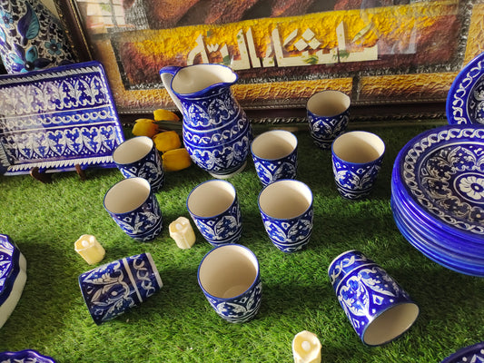 Ceramic Handmade Water Set | Ghauri Design | 9 Pcs set