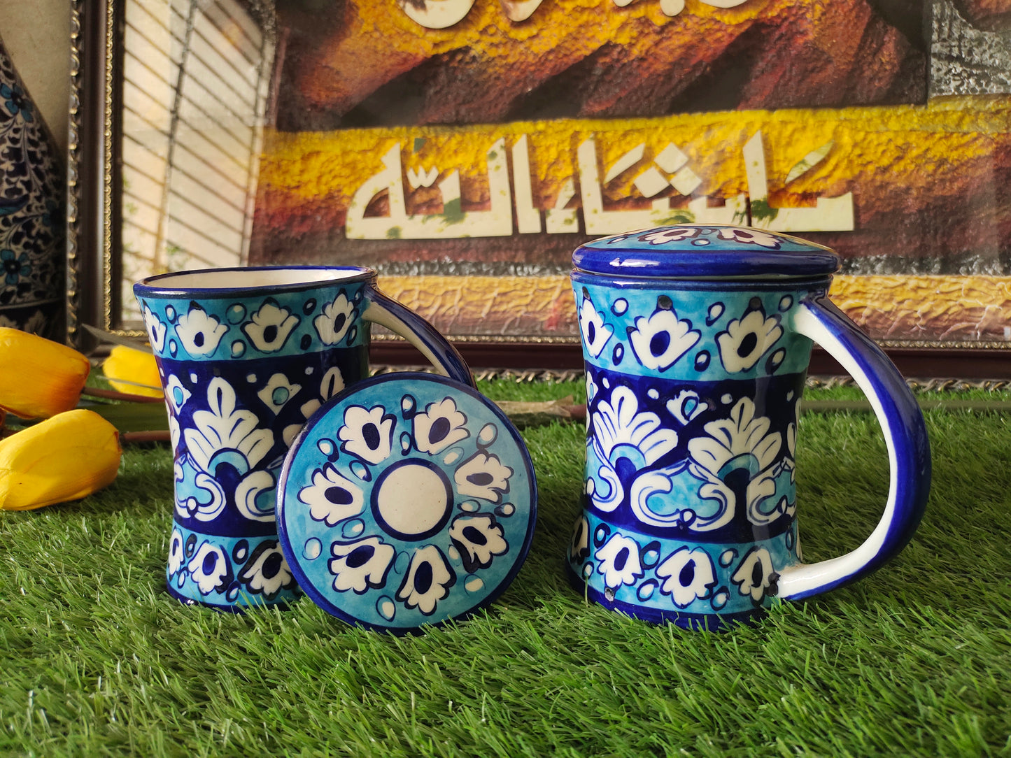 Bundle Deals | Ceramic Handmade Tea | Coffee | Juice Mug with Cover