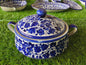 Ceramic Handmade Salan Donga With Lid Cover Size Medium 8 inch