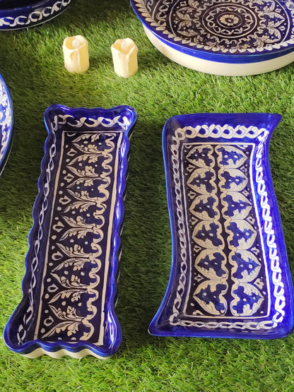 Ceramic Handmade Dinner Set | 10 Men Set | 40 Pcs | Ghauri Design