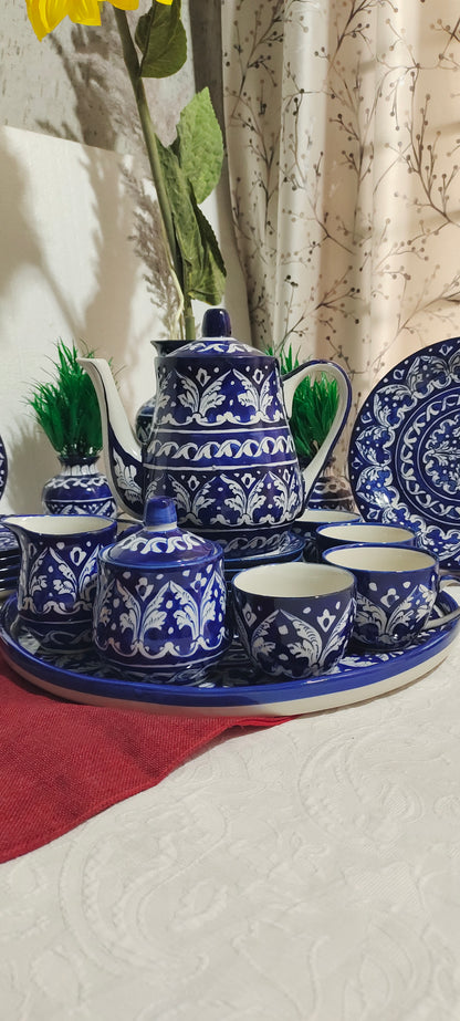 Ceramic Handmade Customized Pottery Breakfast set | Nashta Set | Ceramic Tea set | Side plates | Unique gift for coffee lover |purchase as a set