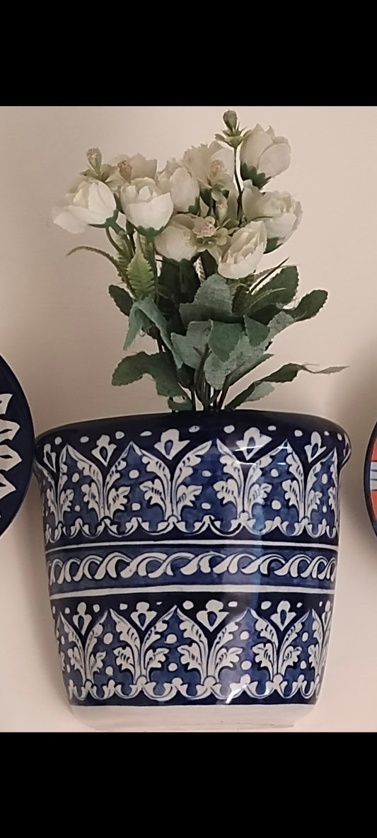 Ceramic Handmade Wall Hanging Planter | Size 7 inch