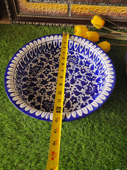Ceramic Handmade Fruit Bowl | Size 13 inch and Deep 3 inch size