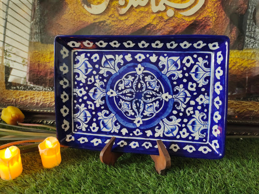 Ceramic Handmade Serving Tray |Size 13*9