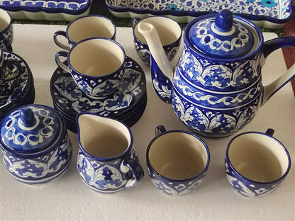 Handmade Ceramic Tea Set | Quantity 15 pcs | Ghauri Design